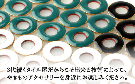 【美濃焼】 えん ピアス 『白』  【七窯社】 アクセサリー おしゃれ[TAP023]