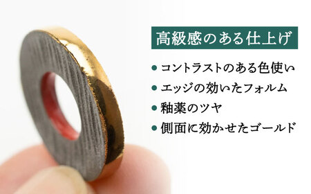 【美濃焼】えん ピアス 『孔雀』 【七窯社】 アクセサリー おしゃれ[TAP024]