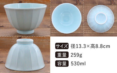 【美濃焼】 どんぶり 小 軽量13cm ストライプ 4色 セット 【丸半製陶所】食器 丼 ボウル [TDG012]