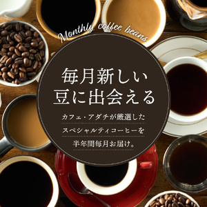 【定期便】カフェ・アダチ  ドリップコーヒー コーヒー豆 酸味の少ないコクのある厳選ストレートコーヒー（200ｇ×6回）