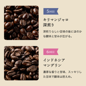 【定期便】カフェ・アダチ  ドリップコーヒー コーヒー豆 酸味の少ないコクのある厳選ストレートコーヒー（200ｇ×6回）