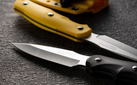 H30-31 サビナイフ2(サバキ3寸) イエロー