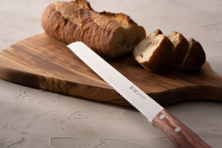 H10-07 CHIC パン・ハム切ナイフ 250mm（KC-014） ～パン切り よく切れる 波刃 業務用 抜群の切れ味 関の刃物～