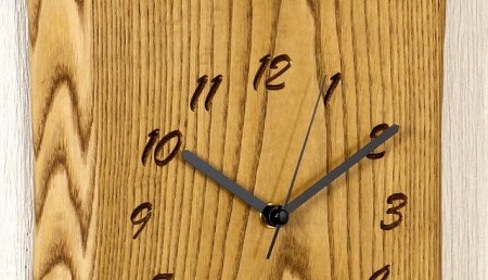 安い本店掛け時計 一枚板 栗の木 国産 飛騨美濃 インテリア時計