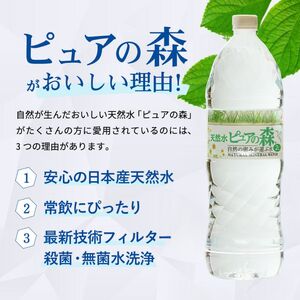 定期便500ml 48本×6か月 ナチュラルミネラルウォーター ピュアの森