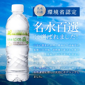 【定期便】500ml 48本 × 3ヵ月 硬度27mg/L 超軟水! ミネラルウォーター 500ml  ピュアの森 (24本×2ケースを3ヶ月）ペットボトル・飲料水・水
