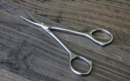 CH-03 プロ用マユ毛切鋏（曲刃）