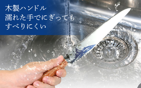 関市の高校生がこだわり抜いた家族で楽しく使えるパン切り包丁「関流 円空」