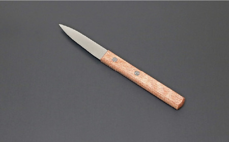 兼常作　パーリングナイフ 60mm（赤合板柄） 関市 包丁 料理 刃物 キッチン KC-344