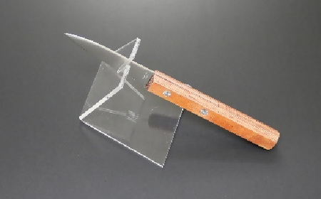 兼常作　パーリングナイフ 60mm（赤合板柄） 関市 包丁 料理 刃物 キッチン KC-344