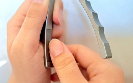 ニッパー爪切り【きでんじ 喜伝次 爪切り 実 - みのり - 爪ヤスリ・レザーケース付き】 直刃波柄