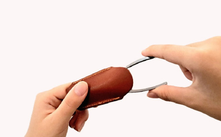 ニッパー爪切り【喜伝次 爪切り 憧 - あこがれ - 爪ヤスリ・レザーケース付き】 カーブ刃