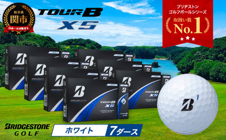 【2024年モデル】TOUR B XS ホワイト 7ダース ~ゴルフボール ブリヂストン ツアービー まとめ買い 大量~