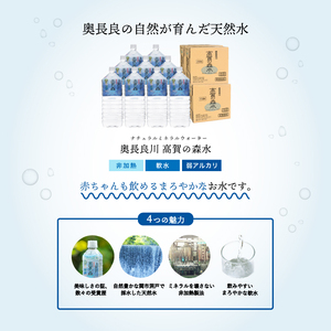 【定期便 3ヶ月】高賀の森水 36本 (2000ml6本入×6ケース)