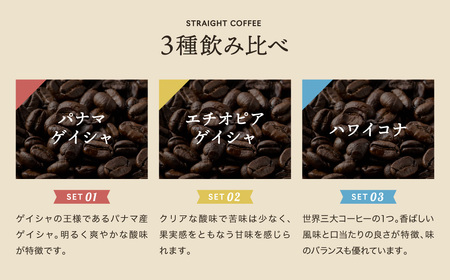 缶入り高級珈琲　３種　パナマゲイシャ　エチオピアゲイシャ　ハワイコナ　３種　詰め合わせ（１００g）/カフェアダチ　珈琲　コーヒー　自家焙煎　COFFEE　焙煎　パナマ・ゲイシャ　エチオピア・ゲイシャ　ハワイ・コナ