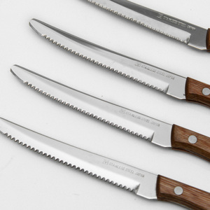 木柄ステーキナイフ4本セット 食洗機不可