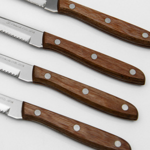 木柄ステーキナイフ4本セット 食洗機不可