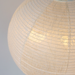 美濃和紙照明ペンダントライト　SPN2-1063　小倉流紙白×極み麻葉　200Wまで対応　電球別売／照明器具　和風　和紙使用　2灯　ドーム型 200Wまで対応　電球別売