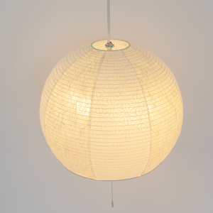 美濃和紙照明ペンダントライト　SPN2-1063　小倉流紙白×極み麻葉　200Wまで対応　電球別売／照明器具　和風　和紙使用　2灯　ドーム型 200Wまで対応　電球別売