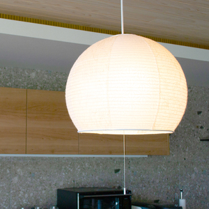 美濃和紙照明ペンダントライト　SPN2-1063　小倉流紙白×極み麻葉　200Wまで対応　電球別売／照明器具　和風　和紙使用　2灯　ドーム型 200Wまで対応　電球別売