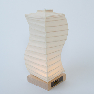 美濃和紙照明LEDテーブルライト HB-28NA 薄柳 コードレス 電池・USBアダプター付/照明器具 和風 和紙使用 コードレス 電池式 USB対応 電池式