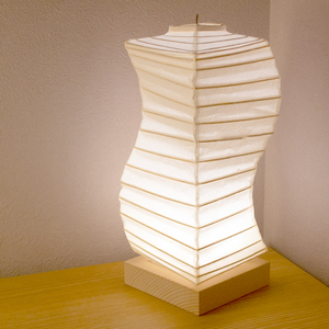 美濃和紙照明LEDテーブルライト HB-28NA 薄柳 コードレス 電池・USBアダプター付/照明器具 和風 和紙使用 コードレス 電池式 USB対応 電池式