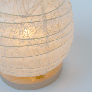 美濃和紙照明テーブルライト　SS-3028　小倉流紙白　E-17　25Wまで対応　LED電球使用可／照明器具　和風　和紙使用　たまご型　コンセント E-17　25Wまで対応　LED電球使用可