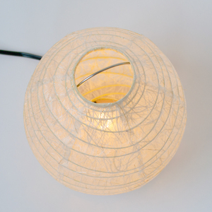 美濃和紙照明テーブルライト　SS-3028　小倉流紙白　E-17　25Wまで対応　LED電球使用可／照明器具　和風　和紙使用　たまご型　コンセント E-17　25Wまで対応　LED電球使用可