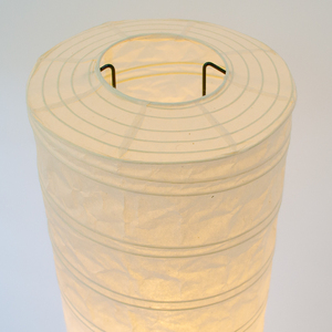 美濃和紙照明フロアスタンド　B-131　薄柳　E-17　40W×2個まで対応　LED電球使用可／照明器具　和風　和紙使用　円筒型　和室　リビング　客間　廊下　E-17　40W×2個まで対応　LED電球使用可