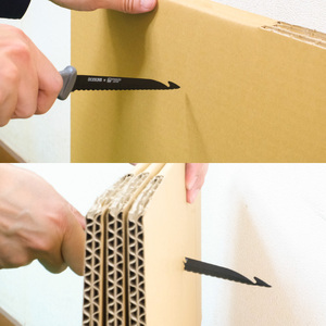 ダンボール貫通カッター／引っ越し　紐通し　穴あけ　結束　ゴミ捨て　荷造り　段ボール　まとめる