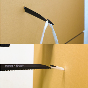 ダンボール貫通カッター／引っ越し　紐通し　穴あけ　結束　ゴミ捨て　荷造り　段ボール　まとめる