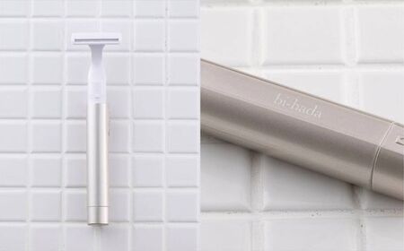 貝印 bi-hada ompa 音波振動カミソリ(T型ホルダー替刃2個付)/剃刀 かみそり なめらかな 音波振動 ムダ毛ケア