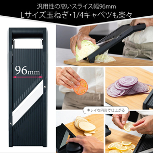 ダイヤル式リフトスライサー AMS-01 厚み調整可能 関の包丁の技術で作られた刃で均一にスライス/ 多機能 スライサー 調理器具  千切り 野菜 果物 指ガード 安全ホルダー 日本製  抜群の切れ味 TV番組「所さんお届けモノです!」で紹介されました(2025.6.14)」