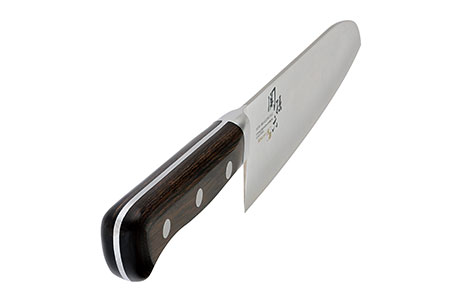 ＜湿式砥石を使用した本格刃付＞ ◇貝印 関孫六 木蓮 三徳 165mm （本通し・一体口金・ステンレス三層鋼）