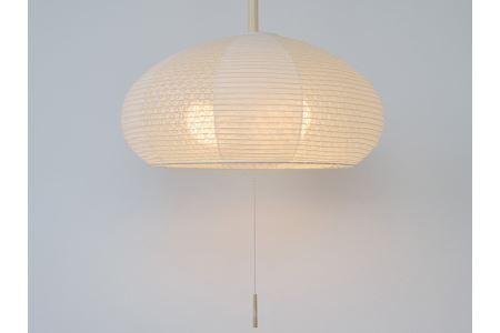 D33-09 【和紙照明】3灯ペンダントライト ドーム SPN3-1019 揉み紙×小梅白