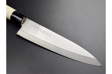 H7-166 関鍔蔵作 白木 牛刀包丁