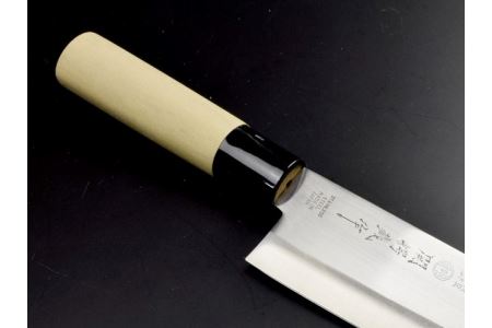 H7-167 関鍔蔵作 白木 三徳包丁