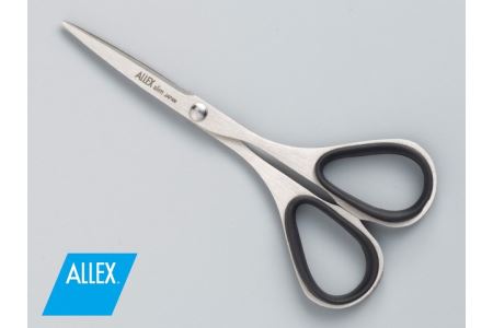 H6-141 ALLEX スリム100【ブラック】スリムはさみ（11161B）