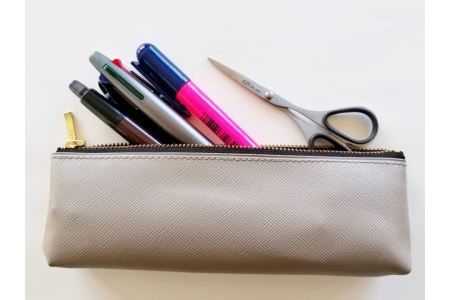 H6-141 ALLEX スリム100【ブラック】スリムはさみ（11161B）