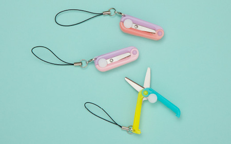 H5-179 ミニはさみ Ｄセット　パステルカラー ３個セット