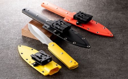 H44-12 サビナイフ8 MAKIRI SPORTS（マキリスポーツ）直刃（朱色）