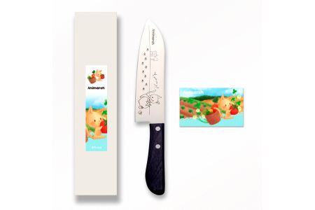Animarch　ねこ　三徳包丁　H8-15