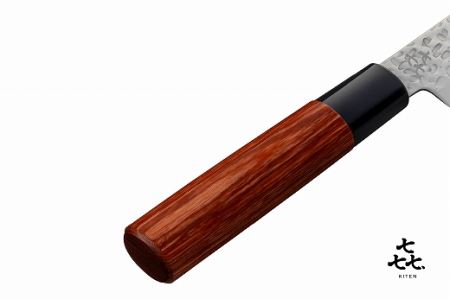 「?.」 KITEN 槌目 三徳包丁 H10-94