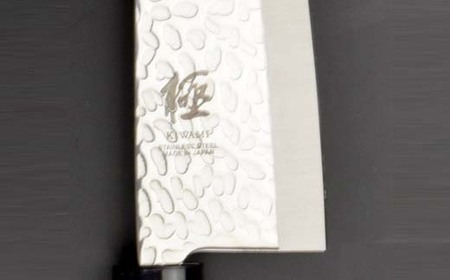 出刃包丁 極 ステンレス鋼 槌目 茶合板柄