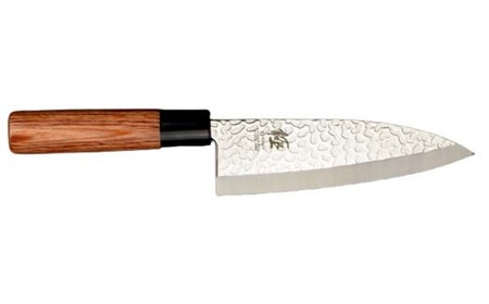 出刃包丁 極 ステンレス鋼 槌目 茶合板柄