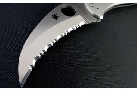 H60-25 【スパイダルコ】ハーピー 波刃（折りたたみアウトドアナイフ