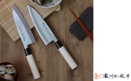 左利き用 【濃州正宗作 ステンレス和包丁 出刃包丁180mm】 70年以上の歴史ある工場がつくる伝統の和包丁H8-109