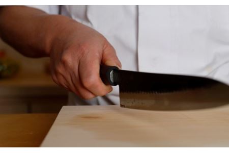 H60-27 志津刃物製作所：V金10ステンレス包丁「玄」 牛刀包丁 210mm