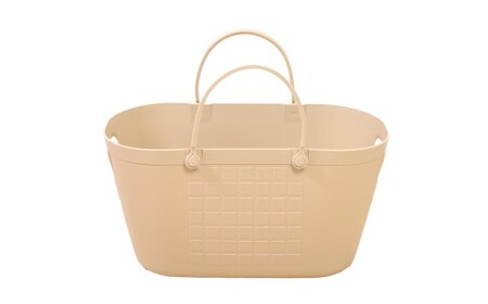 D10-12 【エコマーク製品】トヨテックバスケット 2色（茶・ベージュ）セット ～洗濯カゴ・ランドリーバスケット・収納バッグ・かご～