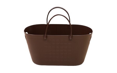 【エコマーク製品】トヨテックバスケット　2色（白・茶）セット～洗濯カゴ・ランドリーバスケット・収納バッグ・かご～D10-14